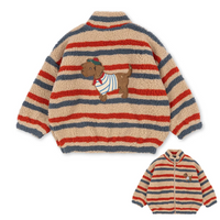 Thumbnail for WarmHug – Komfortabel og trendy – fleecejakke til børn med sjove mønstre
