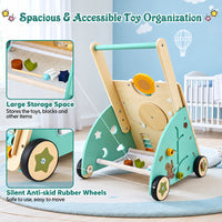 Thumbnail for WoodenSteps – Naturligt & lærerigt – Træ-løbevogn til babyer med legepaneler