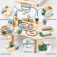 Thumbnail for WoodMaze – Leg og læring – Aktivitetsbord i træ med perle-labyrint