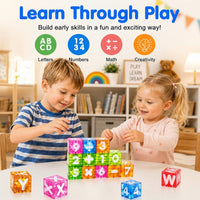Thumbnail for LearnCube – Lærerigt & interaktivt – Magnetiske bogstav- og regnekuber
