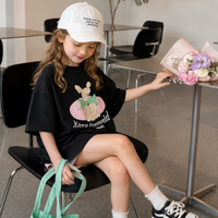 Thumbnail for SunnyKids – Komfortabelt & sødt – Oversized T-shirt med tegneserieprint