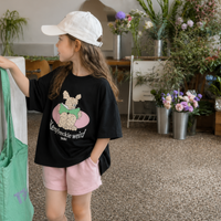 Thumbnail for SunnyKids – Komfortabelt & sødt – Oversized T-shirt med tegneserieprint