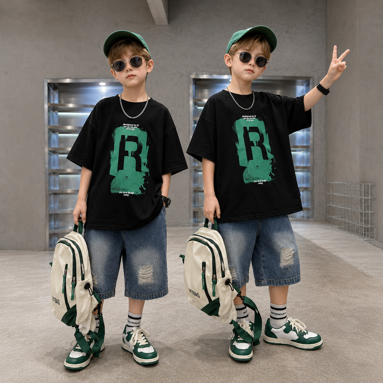 CoolBoys – Cool & behageligt – drengetøj med T-shirt og korte jeans