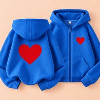 Thumbnail for LittleLove – Blød & sød – Børnehættetrøje med hjerteprint