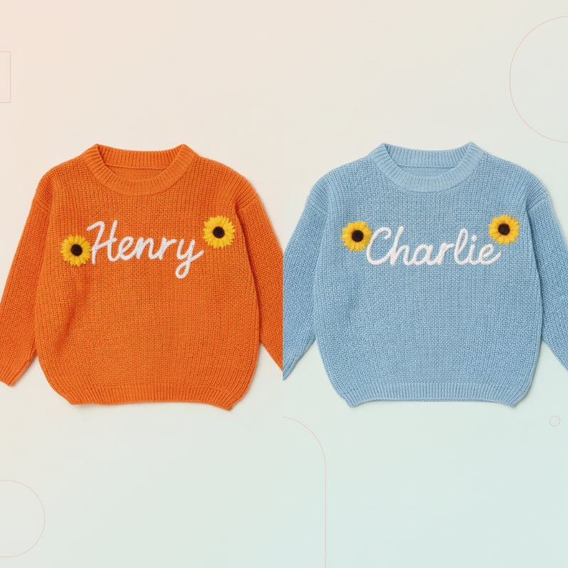 TinyStitch – Personlig strikket navnetrøje til børn