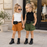 Thumbnail for MiniFashionista – Elegant & Trends – Pigesæt med top, shorts og hoftetaske