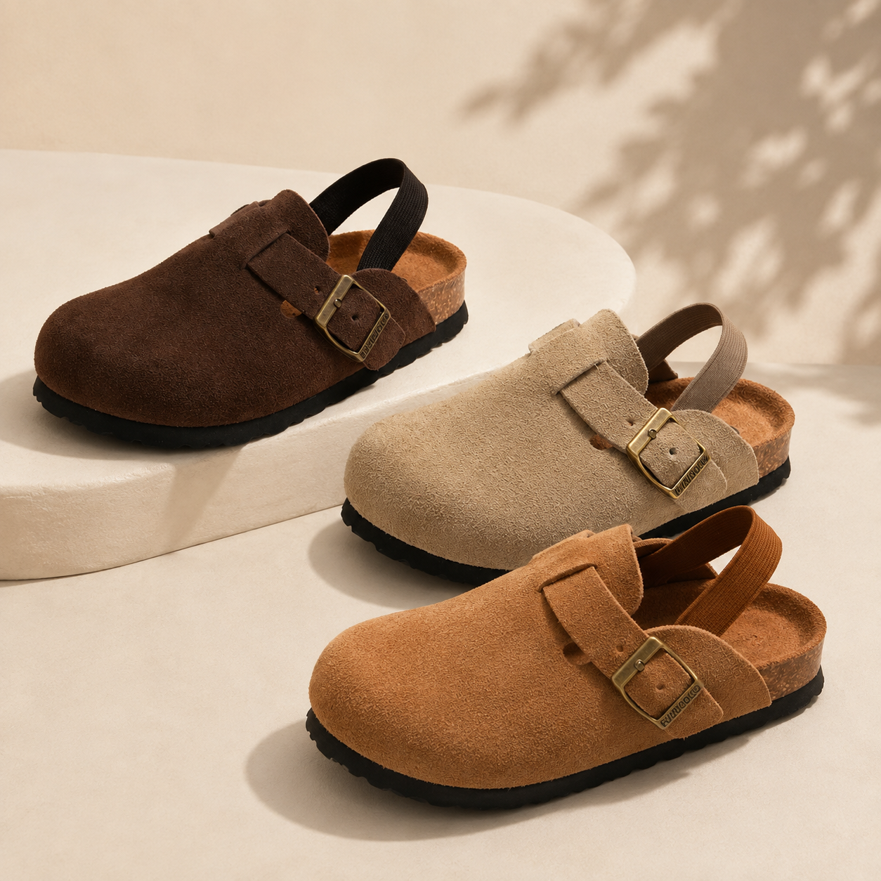 LittleWalk – Komfortable & trendy – sandaler i ruskind