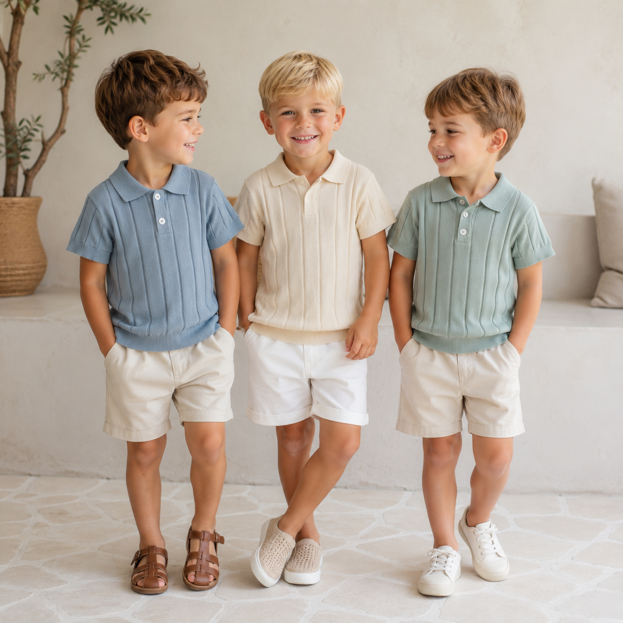 MiniLuxe – Elegant og behagelig – poloshirt i strikket stof