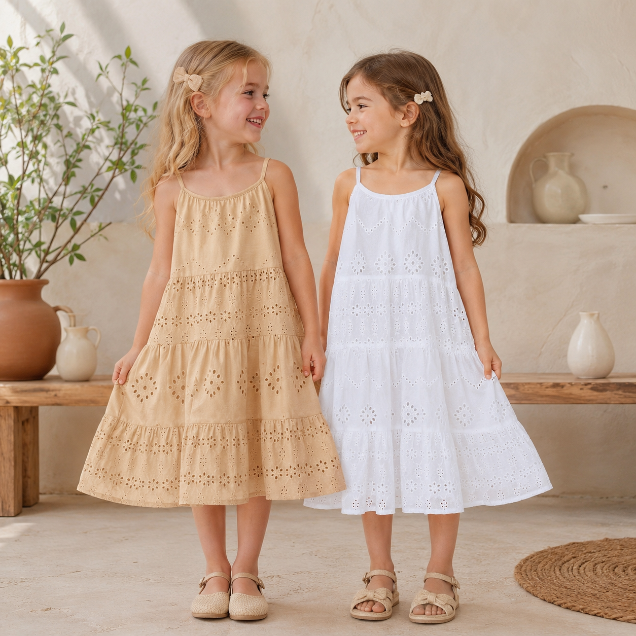 BohoBelle – Elegant og behagelig – Kjole med broderidetaljer