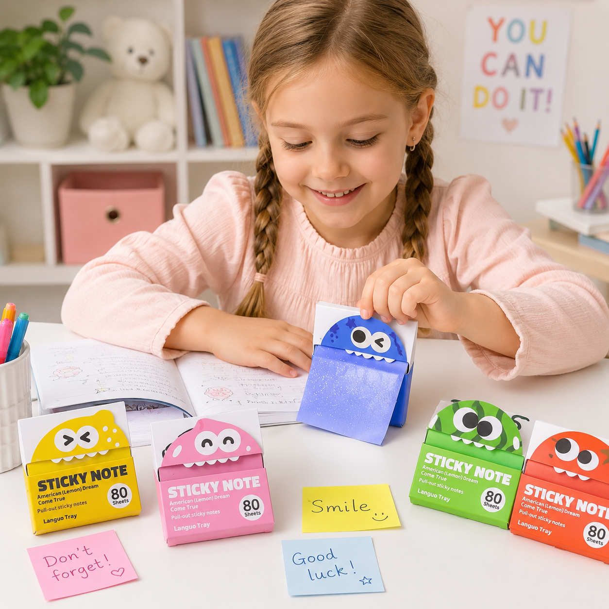 MemoBuddy – Farverig & Funktionel – Gennemsigtige Sticky Notes