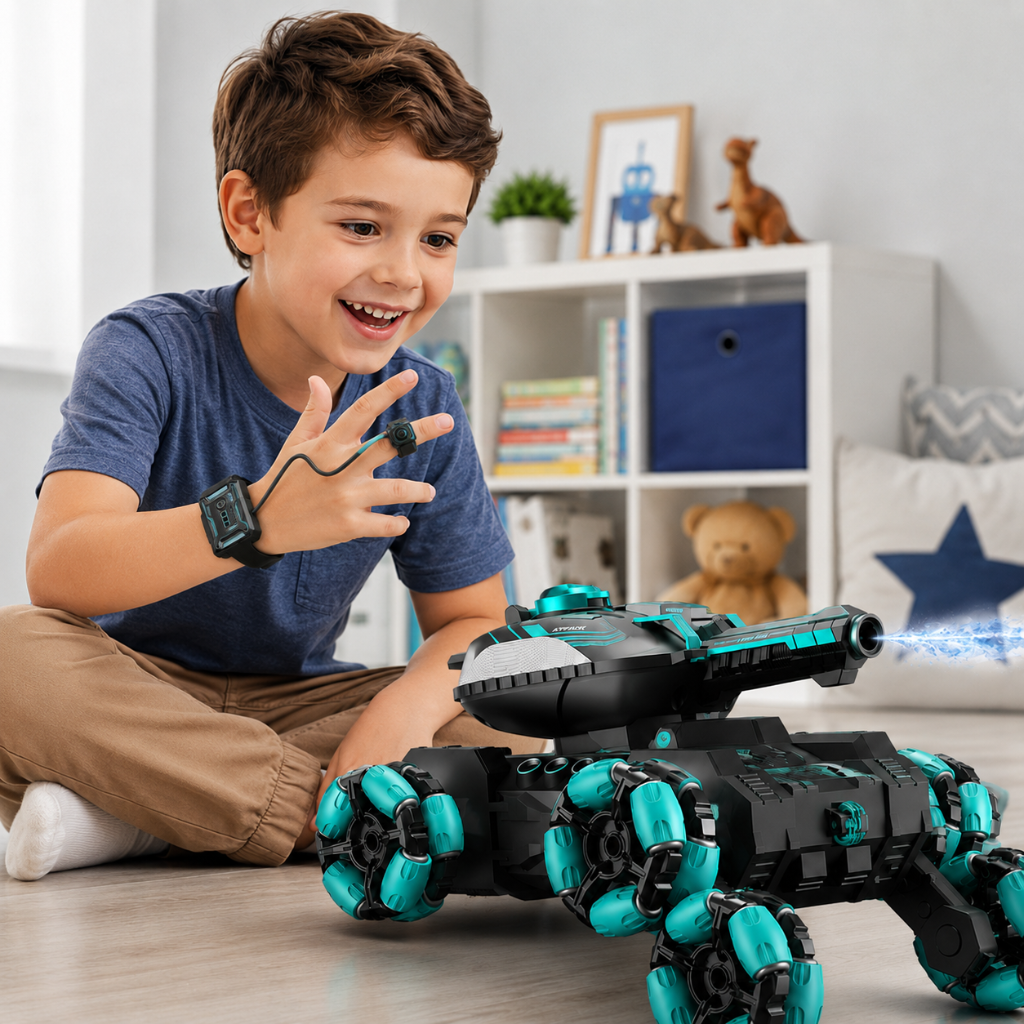 CrazyWheels – Sej & spændende – RC-tankvogn med gelkugle-skyder