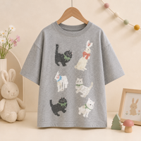 Thumbnail for CatFun – Afslappet & legende – Oversized T-shirt med katteprint