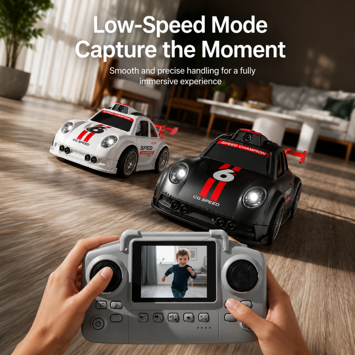 RacePro – RC & Stunt – Drift-Sensing Racer Auto med kamera