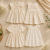 Sleeveless Dress – Elegant og behagelig – Kjole med blonderkrave