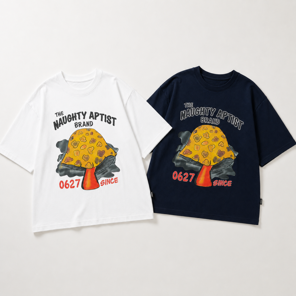 MushroomPlay – Casual & Streetwear – Oversized T-shirt med svampemotiv
