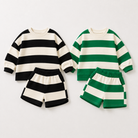 Thumbnail for LittleStyle – Blødt og behageligt – Stribet Comfy-sæt i bomuld