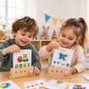 BrainyKids – Logisk & sjovt – pædagogisk kortspil af træ