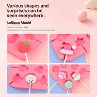 Thumbnail for SweetPop – Bevidst godbidder – Sæt med silikoneforme til slikkepinde