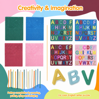 Thumbnail for BrainyKids – Lærings- og sanseaktiviteter – Aktivitetsbræt i silikone med bogstaver