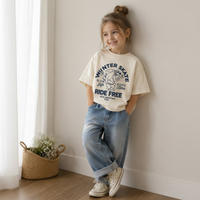 Thumbnail for BearPlay – Komfort & stil – Oversized T-shirt med vinter-skate-print