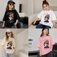Thumbnail for CuteStyle – Trendy og behagelig – T-shirt med oversized tegneserieprint