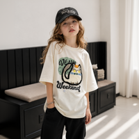 Thumbnail for FunPaws – Legende & stilfuldt – Oversized T-shirt med katteprint