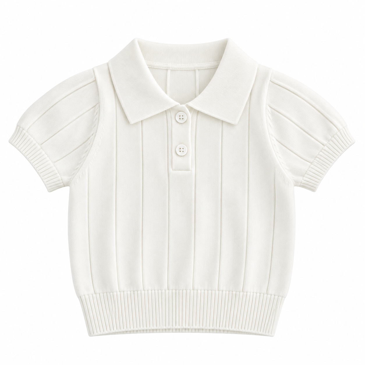 MiniLuxe – Elegant og behagelig – poloshirt i strikket stof