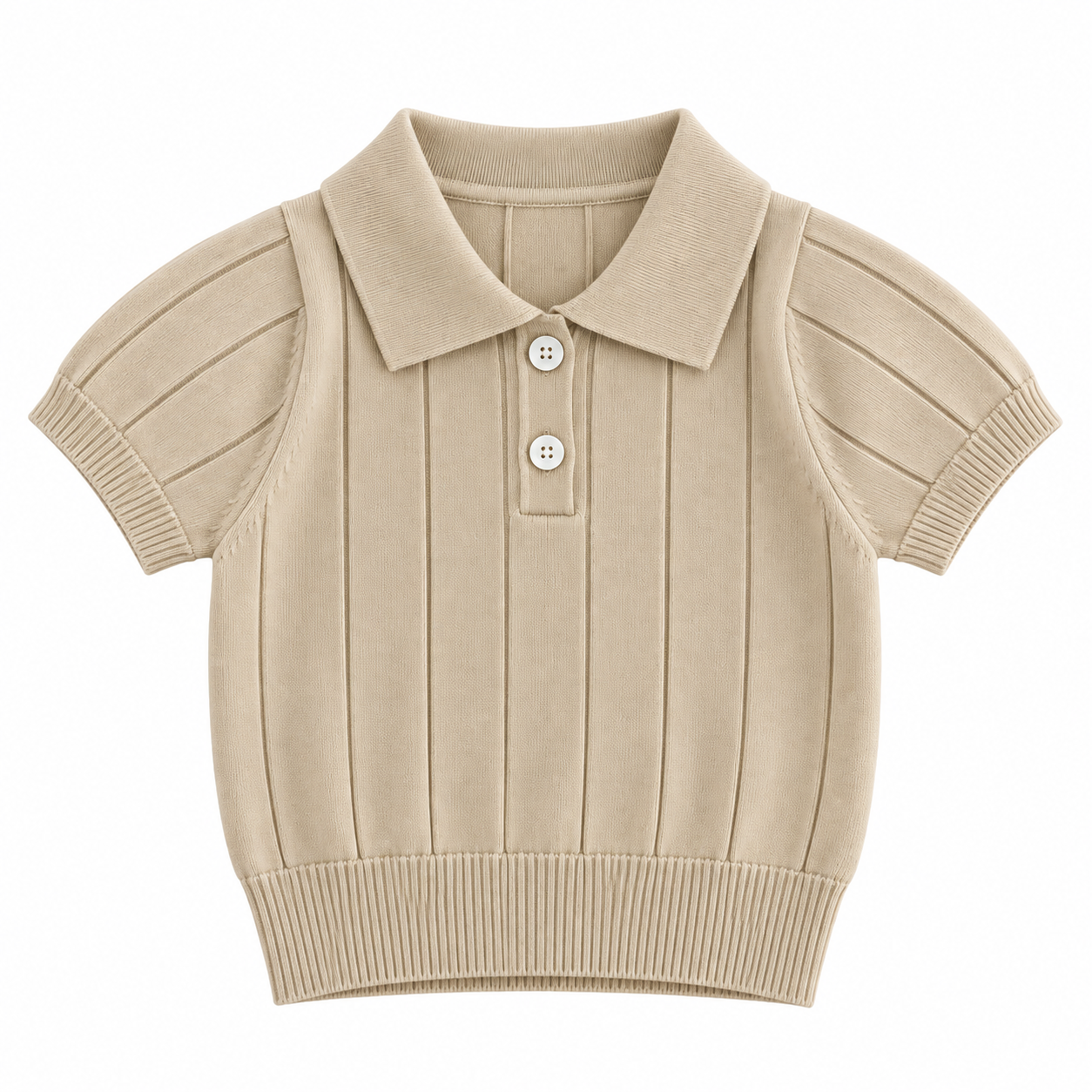 MiniLuxe – Elegant og behagelig – poloshirt i strikket stof