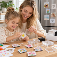 Thumbnail for FridgeArt – Kreativt & personligt – DIY-akrylmagnetsæt til køleskabet