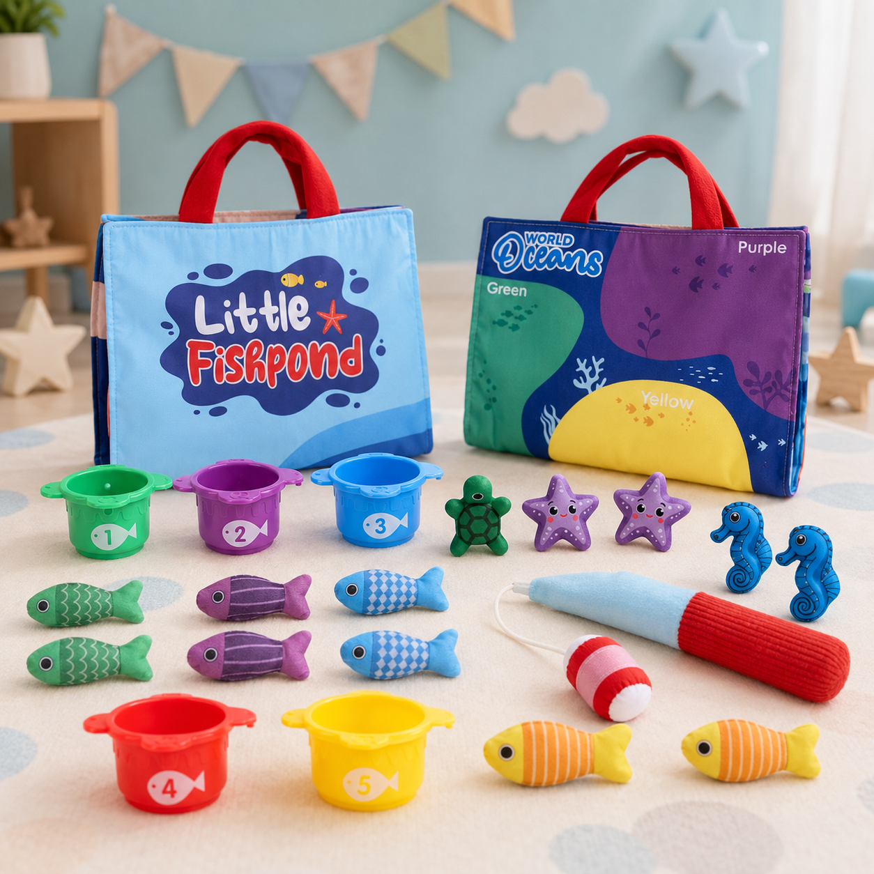 LittleFisher – Lærerigt & interaktivt – Montessori-fiskespil