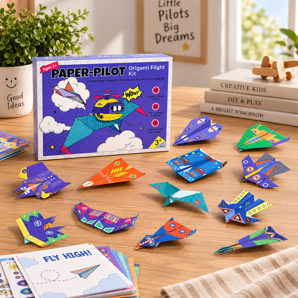 PaperFly – Kreativt & lærerigt – Origami-flyvesæt