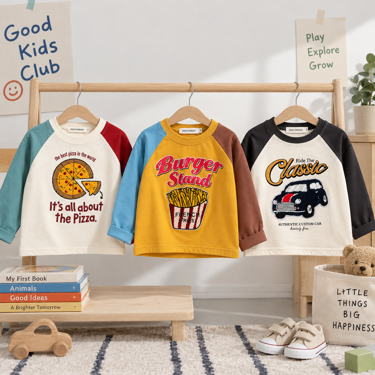 LittleRetro – Cool & trendy – Langærmet børnetøj med grafisk print