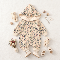 Thumbnail for FloraCozy – Blødt & varmt – Vinterbody til babypiger med blomster