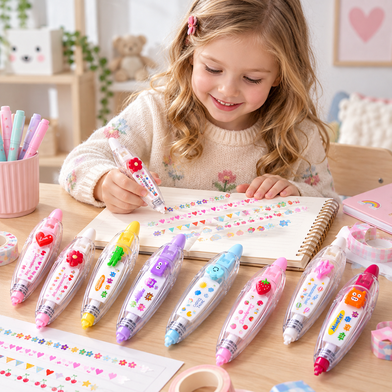 DoodleTape – Dekorativ tape-rulle til journaling og håndarbejde