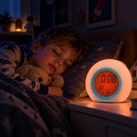 Thumbnail for ColorTime – Farverig og multifunktionel – digital vækkeur til børn med natlampe