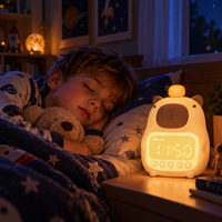 Thumbnail for CappyClock – Sød & multifunktionel – digital vækkeur til børn med natlampe