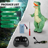 Thumbnail for MegaDino – Eventyrligt & interaktivt – Oppustelig fjernstyret dinosaur