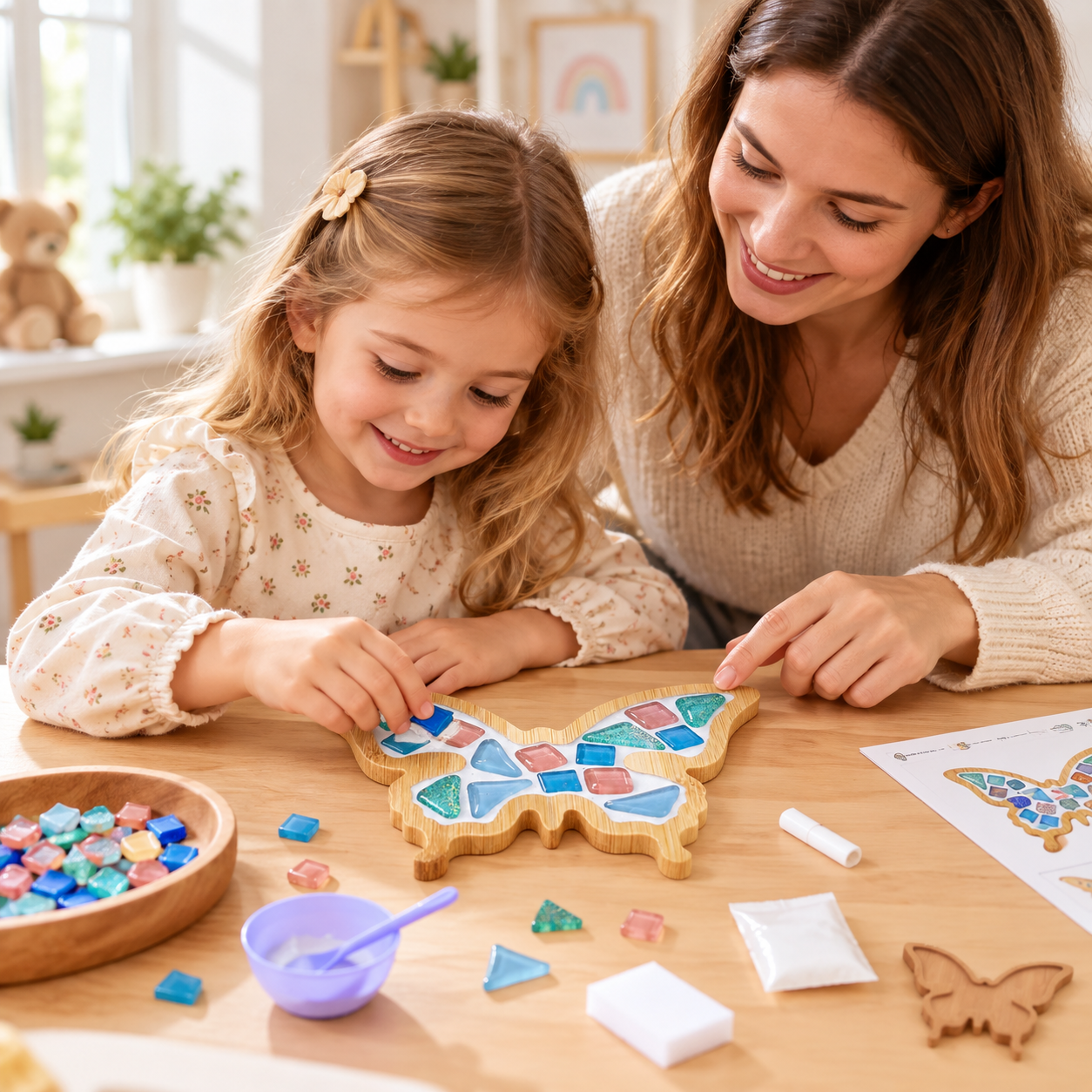 MosaicFun – Kreativt & farverigt – DIY-mosaik-underlag
