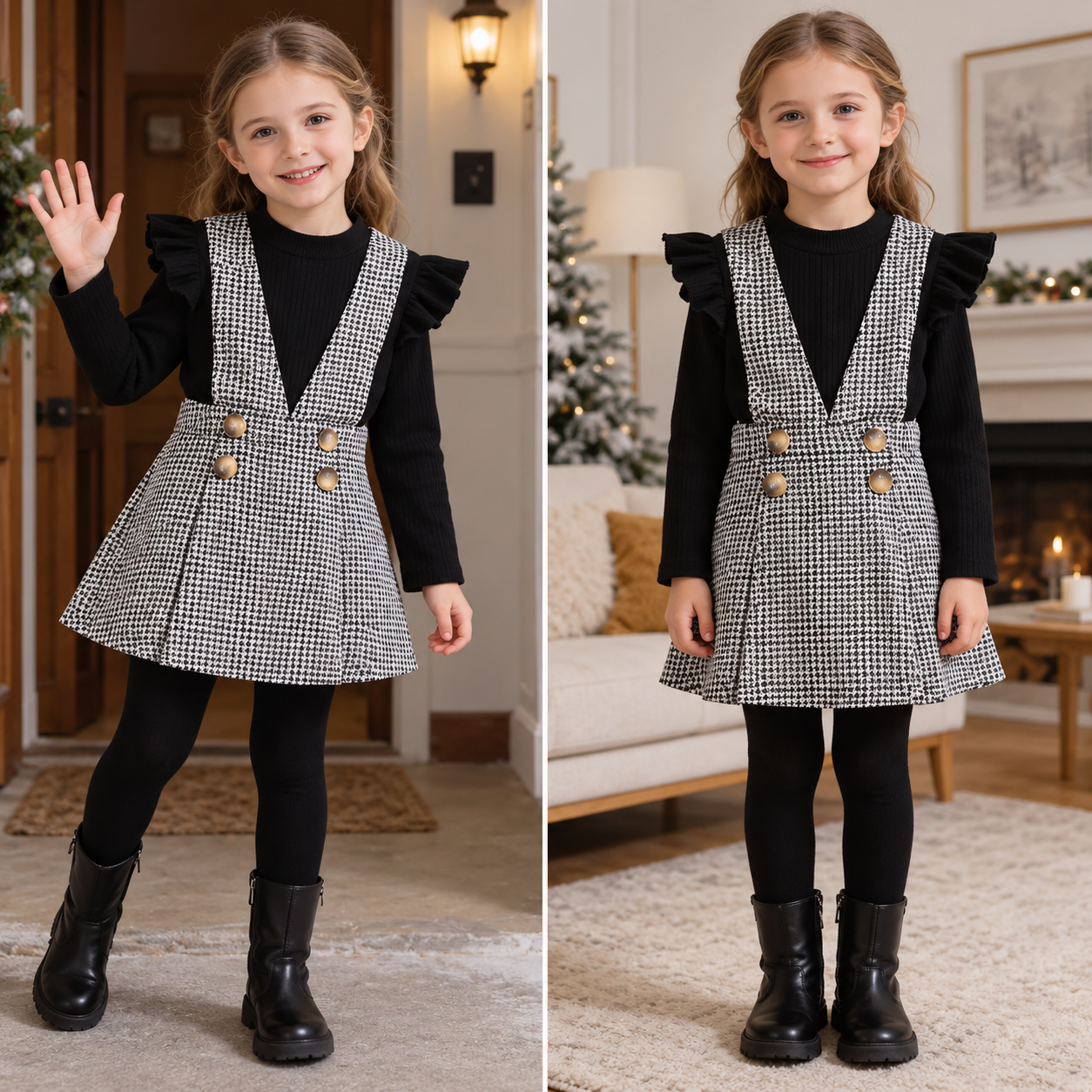 Mini Fashion™ - Sød og stilfuld - Kjolesæt i to dele