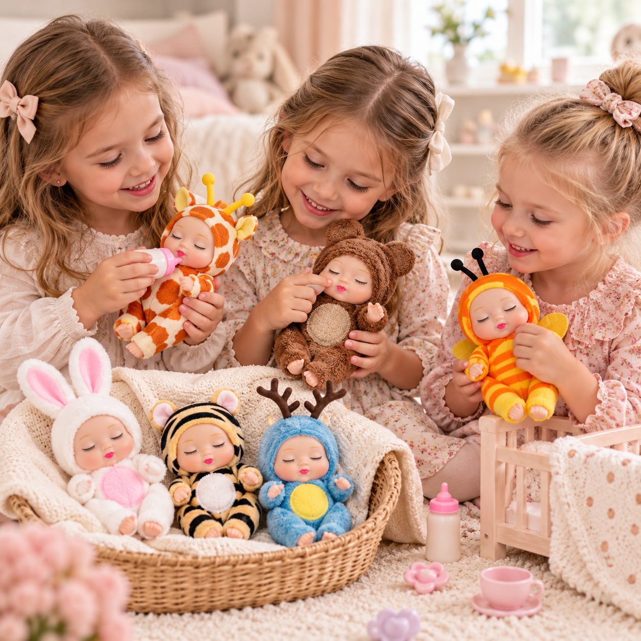 LittleDolly – Sødt og hyggeligt – Babydukke i et muntert dyrekostume