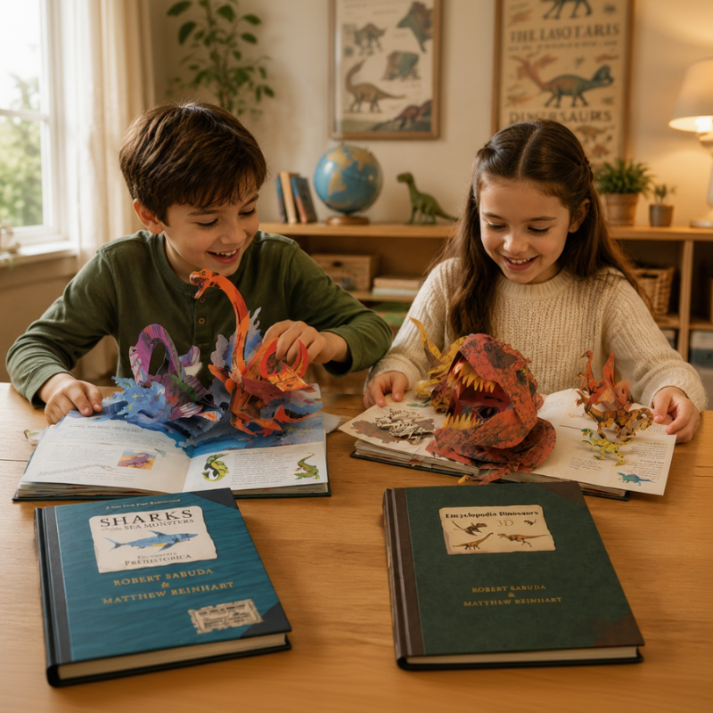JurassicKids – Spændende og lærerigt – 3D-pop-up-bog om dinosaurer