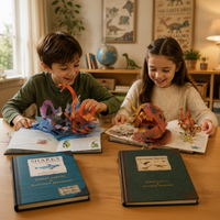 Thumbnail for JurassicKids – Spændende og lærerigt – 3D-pop-up-bog om dinosaurer