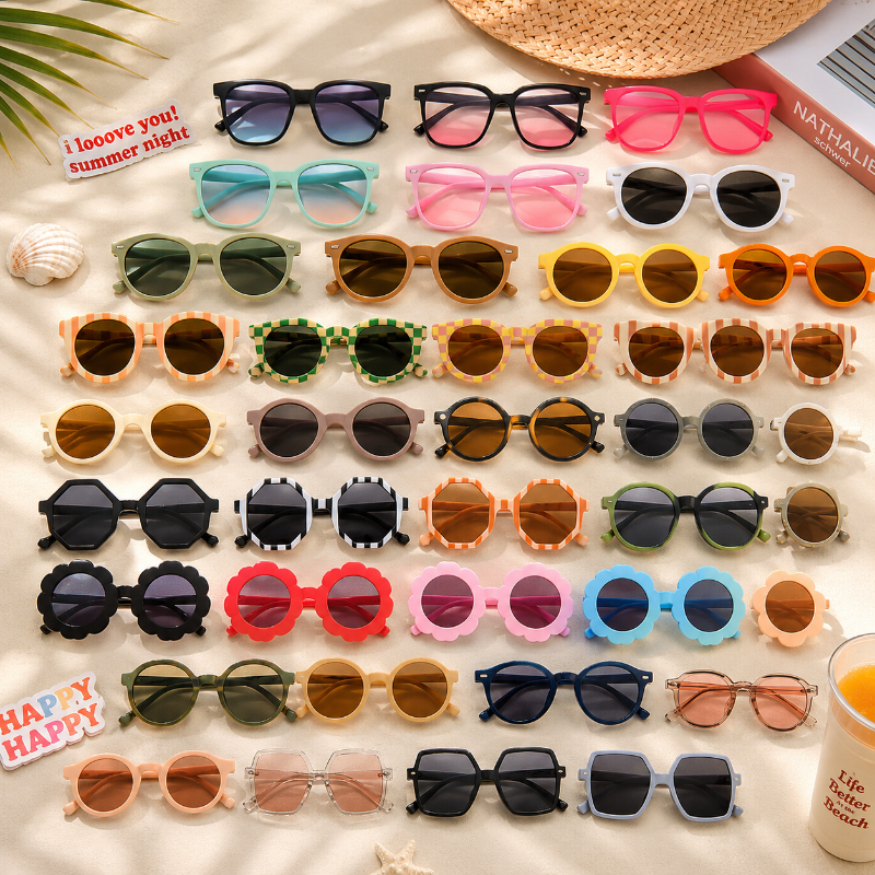 Kids Sunglasses Set – UV-beskyttelse & sjov – solbriller til børn