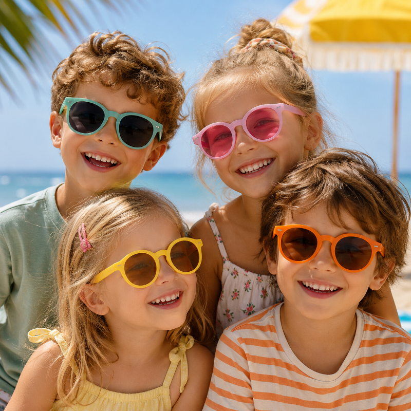 Kids Sunglasses Set – UV-beskyttelse & sjov – solbriller til børn