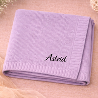 Thumbnail for Personalized Baby Blanket – Blødt & unikt – Personligt broderet tæppe i bomuld