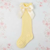 Thumbnail for LittleCharm – Bløde og stilfulde – knæstrømper til piger med sløjfe
