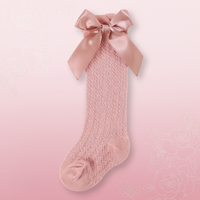 Thumbnail for LittleCharm – Bløde og stilfulde – knæstrømper til piger med sløjfe