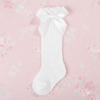 Thumbnail for LittleCharm – Bløde og stilfulde – knæstrømper til piger med sløjfe