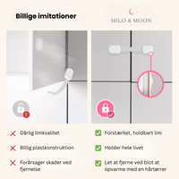 Thumbnail for Milo & Moon – Usynlig sikkerhed – Børnesikre skabs- og skuffelåse (8 stk.)