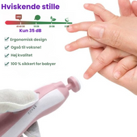 Thumbnail for SafeCare – Støjfri og sikker – Elektrisk neglefil til babyer